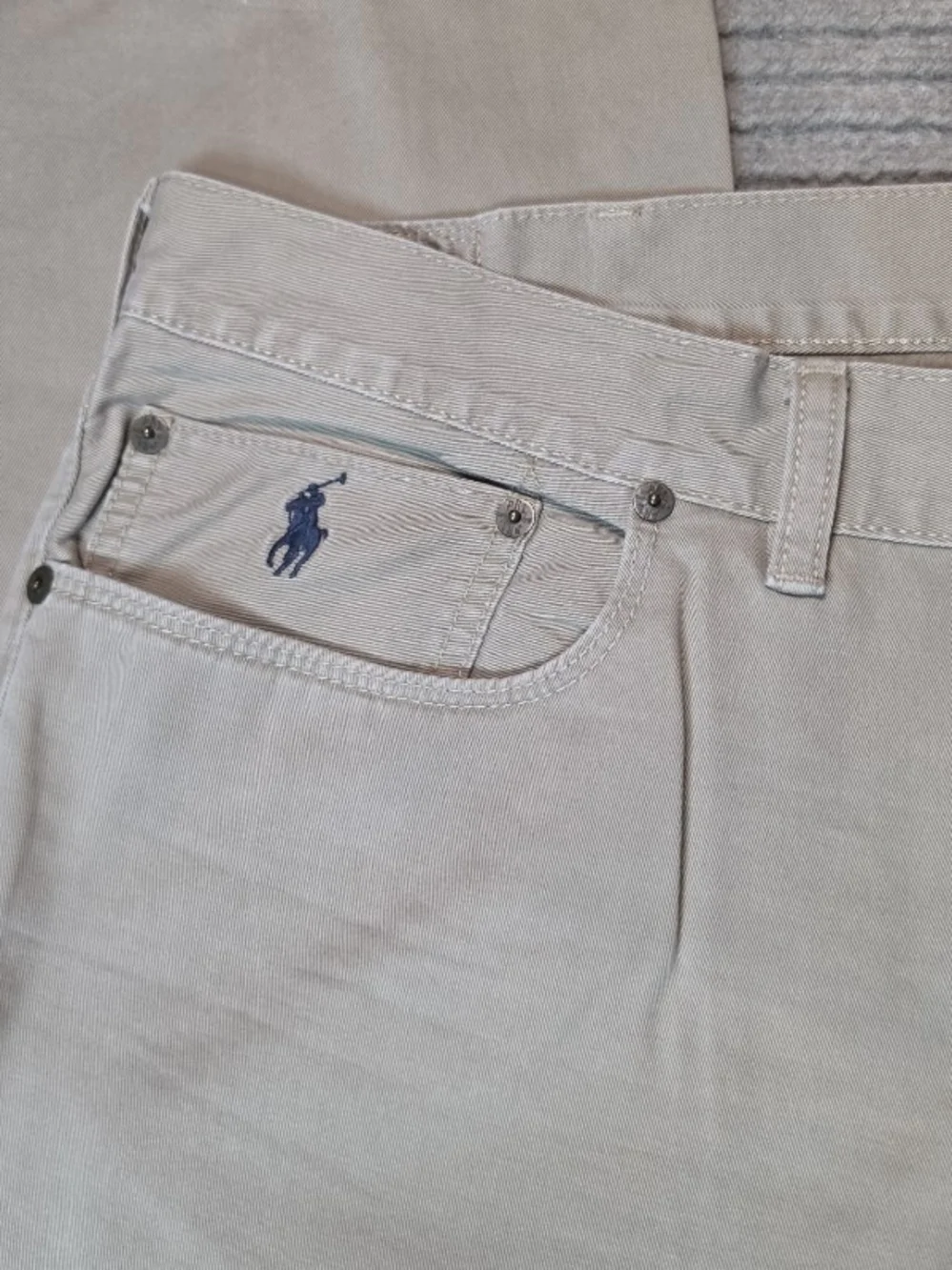 Polo Ralph Lauren Jeans Mens 40x32 Stone Beige Relaxed Straight